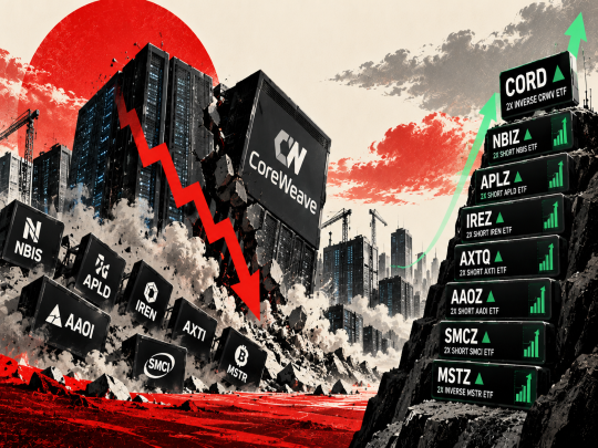 Betting Against the Buildout: Inverse ETFs Jump as CoreWeave (NASDAQ: CRWV) Credit Fears Hit AI Stocks